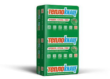 Утеплитель ТеплоKnauf для Кровли и Стен TS036 плиты(16х1230/610/50) 12кв.м 15пл.