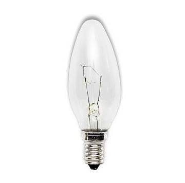 Лампа накаливания 60Вт Е14 свеча прозр (уп)