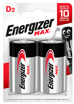 Элемент питания ENR Max LR20/D/E95 BP2 / цена за 1бл
