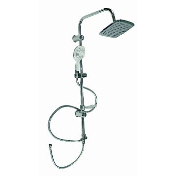 Стойка душевая тропический душ с 2 лейками (3077)