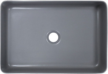 Раковина накладная CREO 500*350*120 прямоугольная СЕРЫЙ МАТОВЫЙ (PU3500SG)