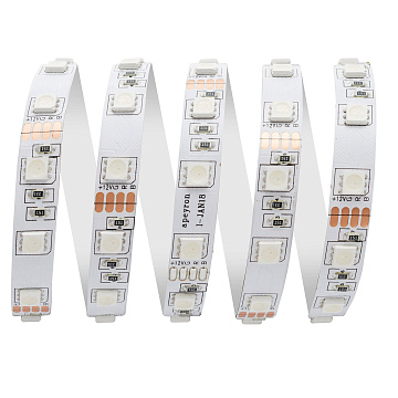 Лента с/д Apeyron 12В, 14,4 Вт/м, smd 5050, 60 д/м, IP20, RGB 00-17