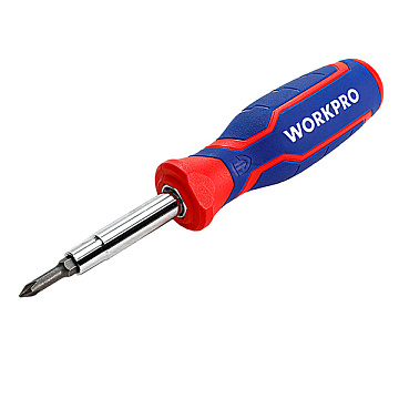 Отвертка 15-В-1 с трещеткой WorkPro WP221061