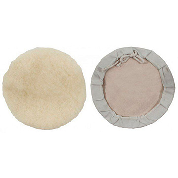 Чехол полировочный, натур. шерсть 125мм FIT 39861