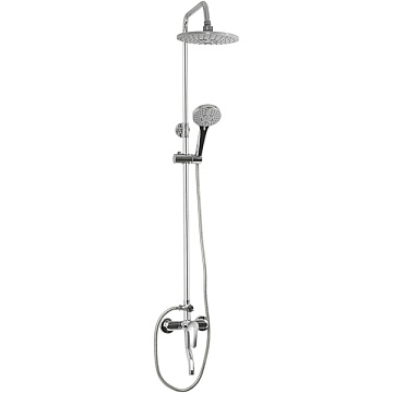 Смеситель с душевой стойкой BRIMIX с 2-я лейками, АБС (3069)