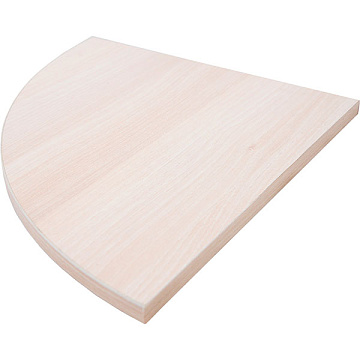 Полка дерев. углов. (25х25x1,6 см) дуб беленый LWOBCSR25