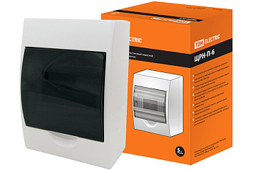 Бокс ЩРН-П-6 модуля навесн.пластик IP40 TDM SQ0901-0002