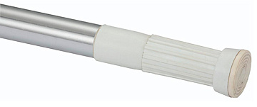 Карниз для ванной телескопический 110-200см ХРОМ АЛЮМИНИЙ (S-011200)