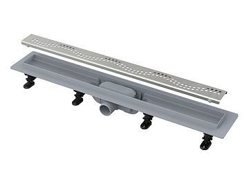 ALCAPLAST Желоб L 650мм, с порогами,пластик, матовый (APZ10-650M)