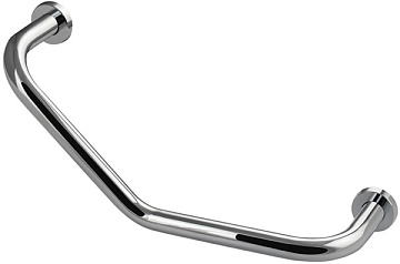 Ручка в ваннуюПРЕМИУМ  изогнутая антивандальная  нержавейка MAGNUS (85102)