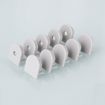 Заглушки для потолочного алюм.профиля для LED ленты (20mm),oval (компл. 10 пар) ZLL-2-ALP005