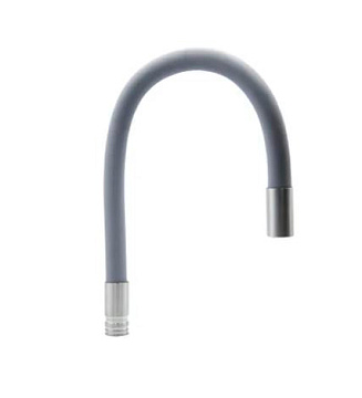 Излив для смесителя ГИБКИЙ кухня MIXLINE СЕРЫЙ (для смесителя MLSS-0325)