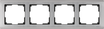 Рамка WERKEL на 4 поста (глянцевый никель) WL02-Frame-04