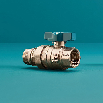 Кран шаровой "РМС" Люкс с полусгоном ГШБА-20 (3/4")