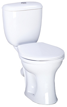 Унитаз (компакт) SANTERI ВИЗИТ сиденье с креплением, арматура (1P4053S0000BF)