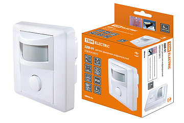 Датчик движения TDM ДДВ-01 600 Вт 9 м встраив. в стену SQ0324-0011