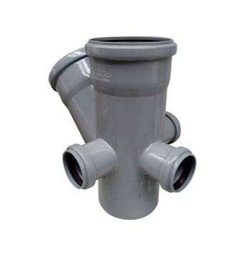 Крестовина канализ. двухплоскостная "RTP" - левая/тыл (110х110-45°/50х50-90°) (21814)