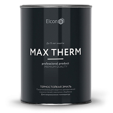 ELCON Эмаль термостойкая коричневая  400 градусов 0,8кг						