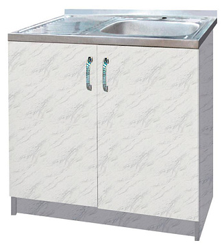 Стол под мойку 50*50 БЕЛЫЙ МРАМОР EVA GOLD