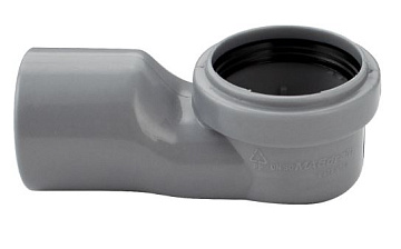 Нижняя часть трапа  пластиковая для  бокового подключения САНАКС (015)