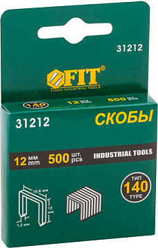 Скобы  500шт FIT 10*12мм тип140 31212