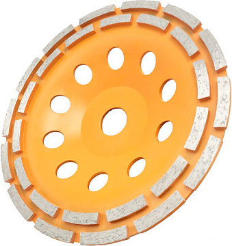 Чашка алмазная зачистная 180 мм двухрядная Вихрь 73/10/3/7