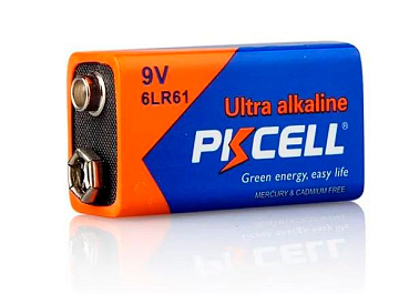 Аккумулятор никель-металлогидридный PKCELL 9V 250 mAh, 1 шт/бл