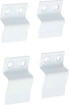 Ремкомплект Кронштейн металлический широкий, белый (4шт.)