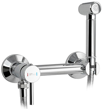 Смеситель с гигиеническим душем GFmark ЛАТУНЬ ХРОМ (2166)