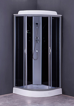 Душевая кабина LORANTO CS-6611G 100*100*215 темное стекло,низкий поддон 13см