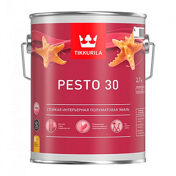 Эмаль EURO PESTO 30 C п/матовая 2.7л TIKKURILA