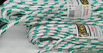 Шнур полипропиленовый ПП d 6мм (20м) крап (с/с, 16пр, р/н 320кгс)