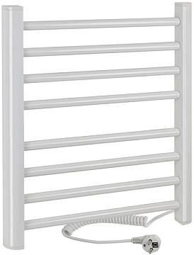 Полотенцесушитель электрический BRIMIX БЕЛЫЙ ЛЕСЕНКА 600*500*100мм на 8 перекладин , 190 W (08061W)