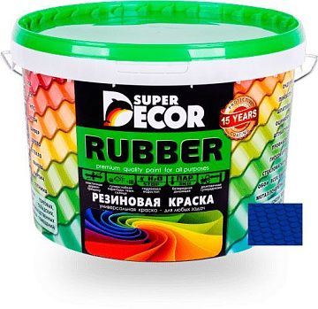 Краска резиновая SUPER DECOR №7 балтика 3 кг