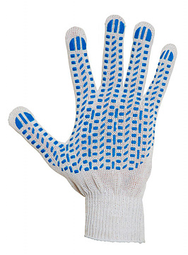 Перчатки трикотажные 5-н Протектор (син.ок.)/НЕ ЗАКАЗЫВАТЬ