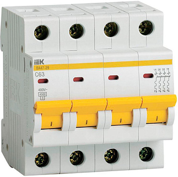 ВА IEK ВА47-29 4п 63А 4,5 кА *MVA20-4-063-C*