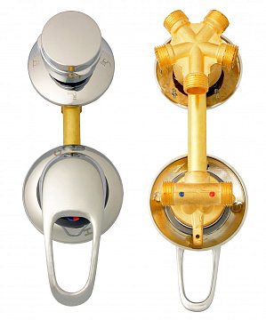 юСмеситель для душевой кабины 5-х режимный 150 мм ERLIT вывод под хомут (2121015004)