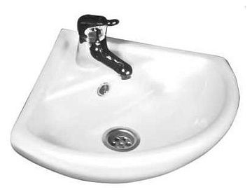 Умывальник угловой ROSA УГОЛ с отверстием