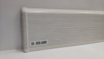 Плинтус напольный Деконика 85мм Ясень Бьянко 255 2,2м (уп. - 20 шт.)