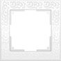 Рамка WERKEL на 1 пост (белый) WL05-Frame-01-white цветы