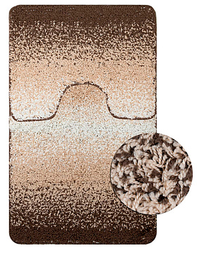 Набор Санакс д/ванн shaggy переход 60*100+50*60 коричневый 152