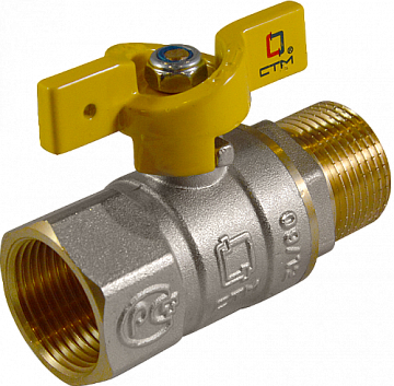 Кран шар. для газа 3/4" г/ш бабочка CTM ГАЗ