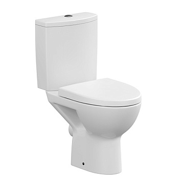 Унитаз (компакт) CERSANIT PARVA CLEAN ON сиденье ДЮРОПЛАСТ МИКРОЛИФТ (S-KO-PA011-3/6-COn-DL-w)