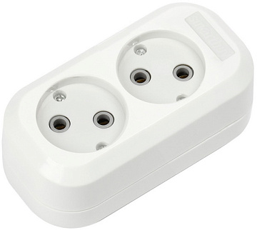 Колодка Smartbuy 2 гнезда б/з 10А/2,2кВт (SBE-10-2-00-N)