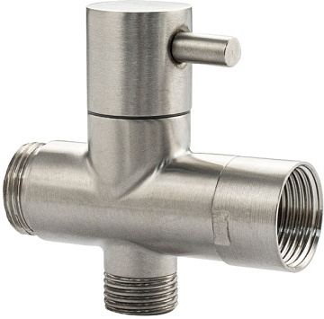 Дивертор МАГНУС металокерамика к смесителю для ванны из нержавеющей стали, (7123)