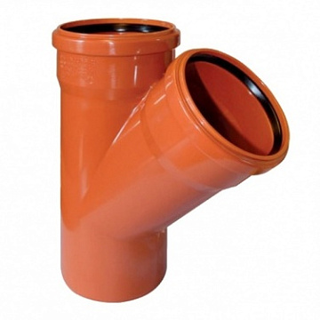 Тройник 45 для наружной канал. 160х110 "RTP"