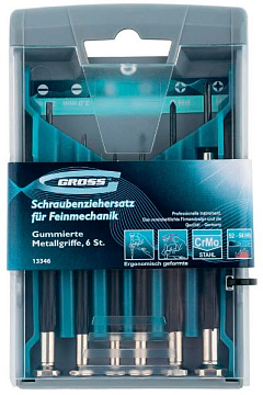 Отвертки для точной механики 6шт Gross 13346