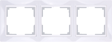 Рамка WERKEL на 3 пост (белый, basic) WL03-Frame-03