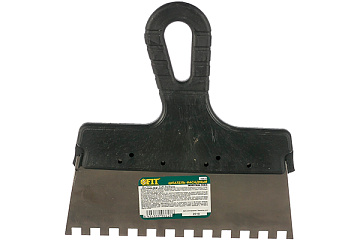 Шпатель FIT фасад. нерж.зуб. 200 мм / 8 мм 06628