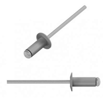 Заклепка вытяжная 3,2*8 серая 7004